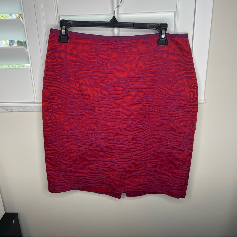 The Limited Animal Print Textured Skirt